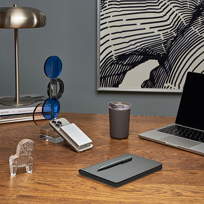 Термокружка вакуумная Страда (Strada), серая