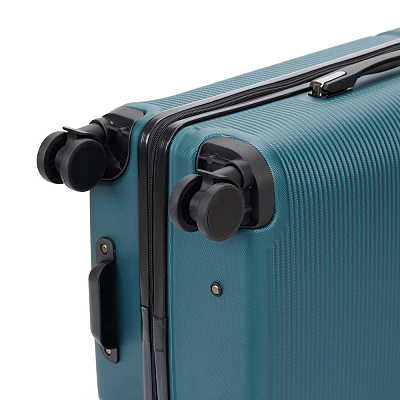 Чемодан TORBER Onego, зелёный, ABS-пластик, 69,5 х 46 х 26 см, 69 л