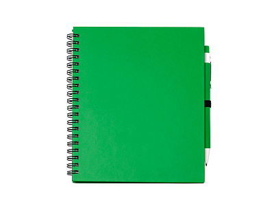 Блокнот LEYNAX с шариковой ручкой (Зеленый)