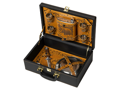 Подарочный набор Пикник в лесу (Темно-коричневый/рыжий)