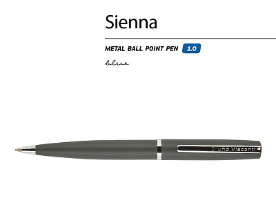 Ручка металлическая шариковая Sienna