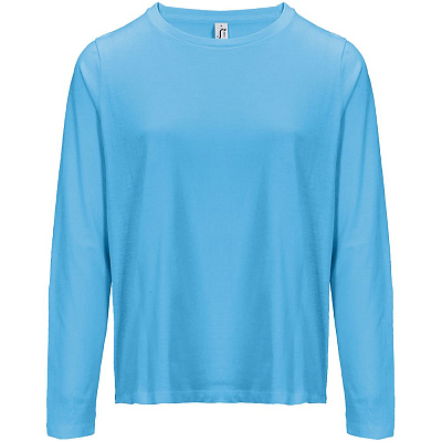 Футболка с длинным рукавом женская Monarch Women, ярко-бирюзовая (Ярко-бирюзовый)