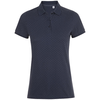 Рубашка поло женская Brandy Women, темно-синяя с белым (Тёмно-синий)