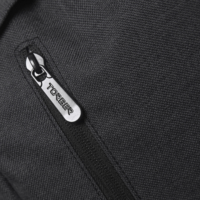 Рюкзак TORBER GRAFFI, черный, полиэстер меланж, 46 х 29 x 18 см