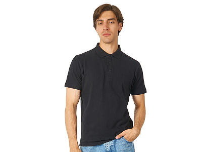 Рубашка поло Chicago мужская (Чёрный)