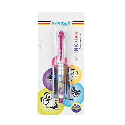 Перьевая ручка Hauser STYLE, пластик, розовая