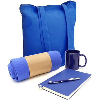 Подарочный набор Тепло и вдохновение  (Синий)