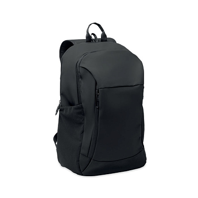 15" soft PU laptop backpack (Чёрный)