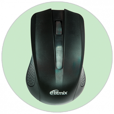 Мышь беспроводная RITMIX RMW-555, серебро матовое