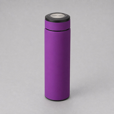 Вакуумный термос Vacuum Flask C1, soft touch, 420мл (Фиолетовый/черный/серебристый)