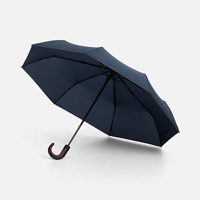 Складной зонт Palermo, темно-синий (Тёмно-синий)