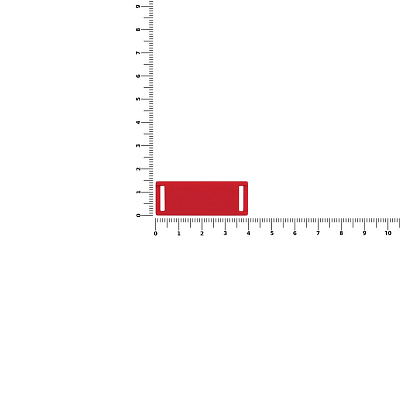 Лейбл из ПВХ Kova, красный