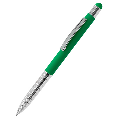 Ручка металлическая Party софт-тач, тёмно-зелёная (Темно-зеленый)