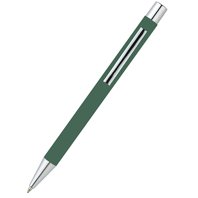 Ручка металлическая Rebecca софт-тач, темно-зеленая