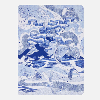 Набор «Год чудес», белый с синим