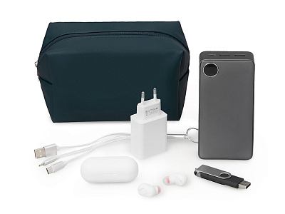 Органайзер для электроники и проводов Enio (Тёмно-синий)