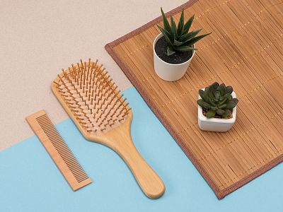 Массажная щетка для волос Bambola