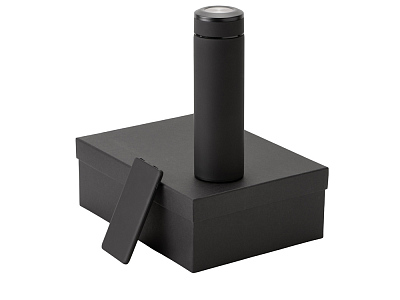 Подарочный набор COLOR IT c термосом и повербанком (Чёрный)