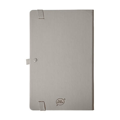 Бизнес-блокнот GLORI, A5, серый, твердая обложка, в линейку