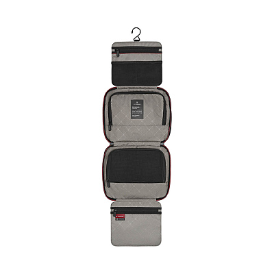 Несессер VICTORINOX Travel Essentials с крючком для подвешивания, чёрный, полиэстер, 27x11x22 см