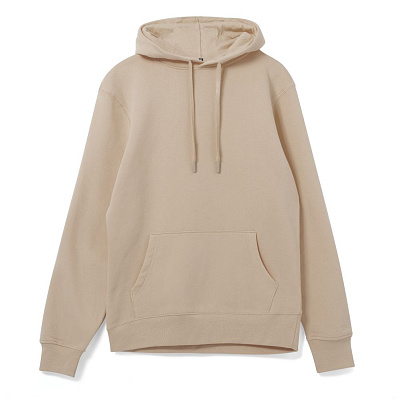 Толстовка с капюшоном унисекс Hoodie, бежевая (Бежевый)