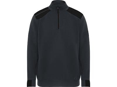 Толстовка с воротом на молнии Maverick мужская (Свинцовый, черный)