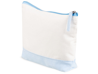 Косметичка хлопковая Cotton (Белый/голубой) Косметичка хлопковая Cotton (Белый/голубой)