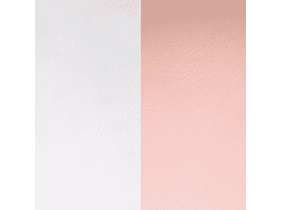 Двусторонняя кожаная вставка для браслета (Светло-розовый/светло-серый)