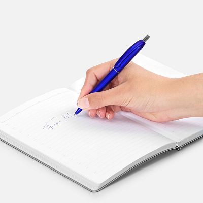 Ручка шариковая Bright Spark, синий металлик