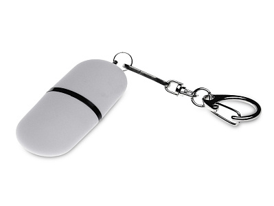 USB 3.0- флешка Goutte Soft-touch на 16 Гб каплевидной формы (Белый)