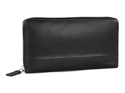 Кошелек Atlanta на молнии (Чёрный)