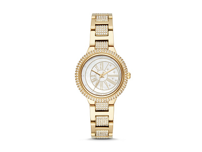 Наручные часы, женские (Корпус - желтое золото, циферблат - белый перламутр, браслет - желтое золото)