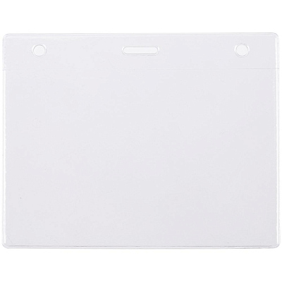 Карман для бейджа Lucid горизонтальный из фактурного ПВХ