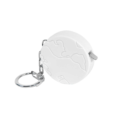 Брелок-рулетка  "Земля" (1 м) (Белый)