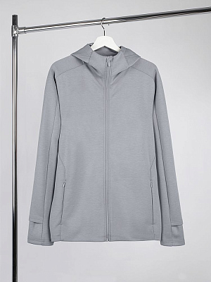 Куртка с капюшоном унисекс Begi, серая (Серый)