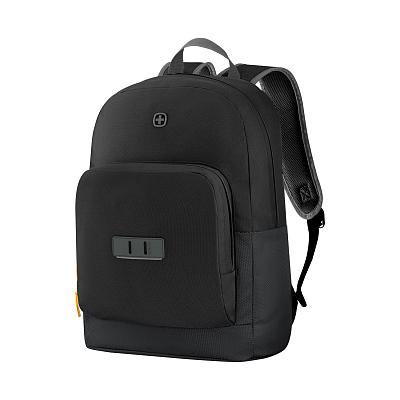 Рюкзак WENGER NEXT 23 Crango 16", чёрный, переработанный ПЭТ, 33х22х46 см, 25л
