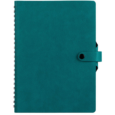 Ежедневник Strep Front на заказ, недатированный  (Бирюзовый)