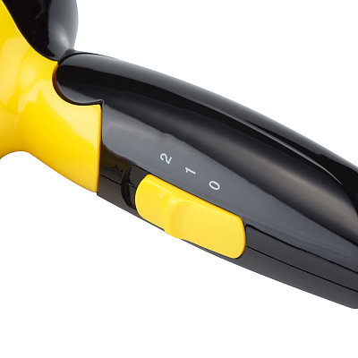 Фен DEWAL BEAUTY Aero Yellow, дорожный, жёлтый, 1400 Вт, 1 насадка