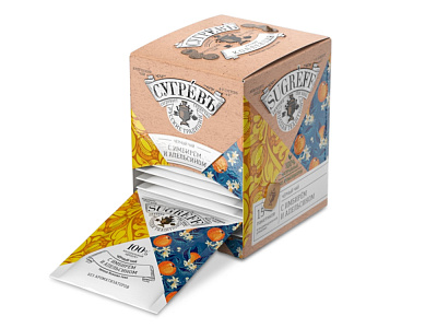 Чёрный чай С имбирем и апельсином в индивидуальных саше