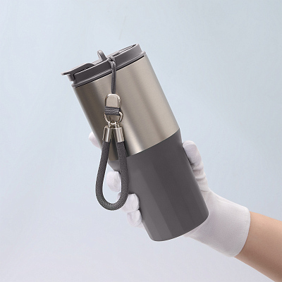 Термокружка вакуумная Авеню (Avenue), серая