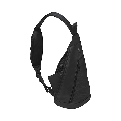 Рюкзак с одним плечевым ремнём VICTORINOX Altmont Original, чёрный, нейлон, 25x14x43 см, 7 л