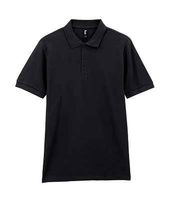 Футболка поло PREMIUM COTTON ADULT DOUBLE PIQUE, БЕЛЫЙ M (Чёрный)