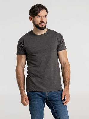 Футболка унисекс Firm Wear, черный меланж (Чёрный)