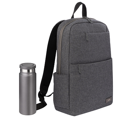 Подарочный набор Форст (Forst), Аллегра (Allegra)  (рюкзак, термобутылка) (Серый)