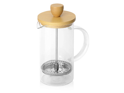 Подарочный набор с пледом, френчпрессом, чаем и вареньем