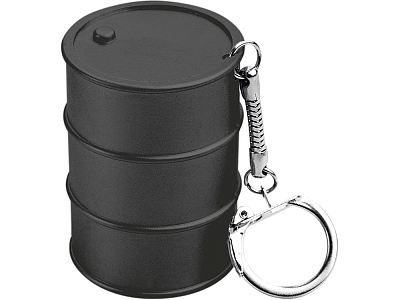 Брелок-рулетка Баррель, 1м (Черный)