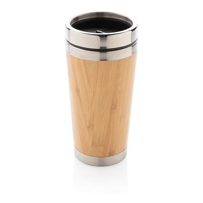 Термокружка Bamboo, 450 мл (Коричневый;)