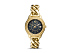 Корпус- желтое золото, циферблат- черный перламутр, крепление- желтое золото
