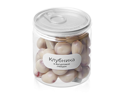 Клубника в йогуртовой глазури Glazura, 140 гр (Белый)