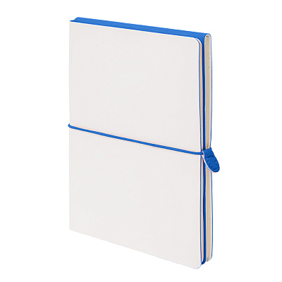 Бизнес-блокнот "Combi", 130*210 мм, бело-синий, кремовый форзац, гибкая обложка, в клетку/нелин (Белый, синий) Бизнес-блокнот "Combi", 130*210 мм, бело-синий, кремовый форзац, гибкая обложка, в клетку/нелин (Белый, синий)